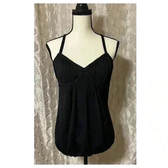 Lululemon Black Dance Strap Tank Top Cross Strap Flowy - Picture 1 of 15